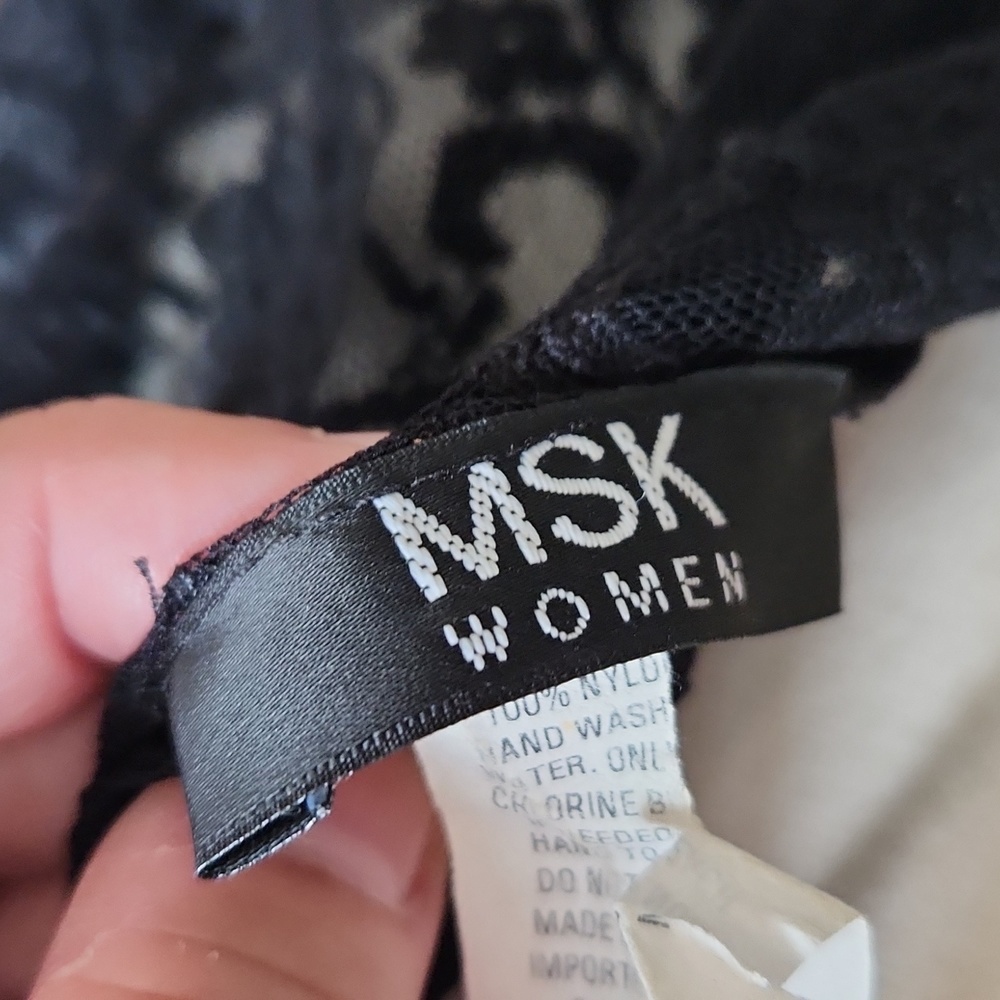 MSK lace assymetrical collar jacket - Picture 6 of 7